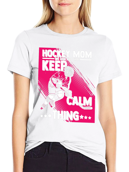 Hockey Mom Keep Calm T-Shirt