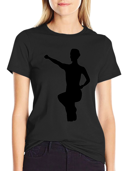 Martial Arts Pose Black Graphic Tee