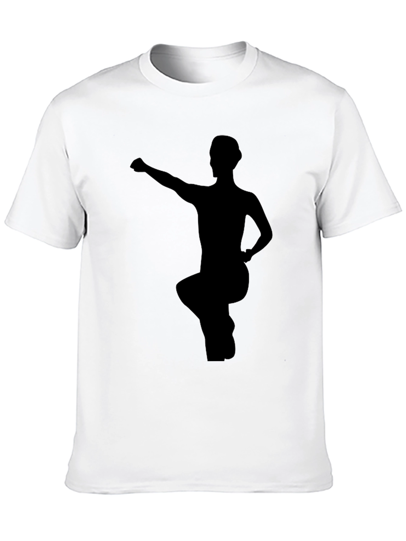 Martial Arts Pose Black Graphic Tee