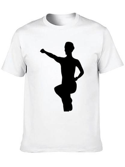 Martial Arts Pose Black Graphic Tee