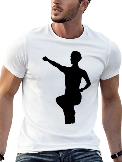 Martial Arts Pose Black Graphic Tee