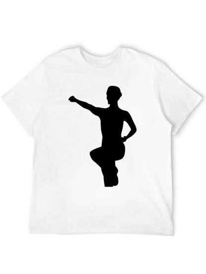 Martial Arts Pose Black Graphic Tee