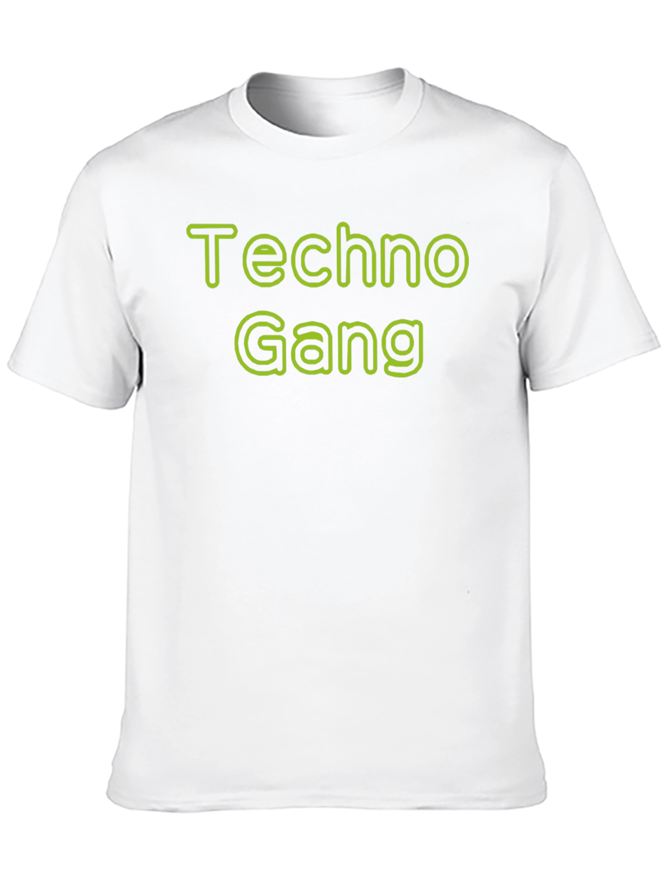 Techno Gang Graphic T-Shirt - Black Crew Neck Tee