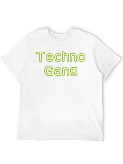 Techno Gang Graphic T-Shirt - Black Crew Neck Tee