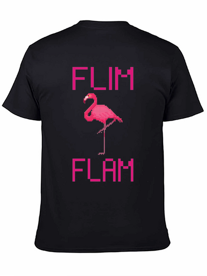 Pixel Flamingo T-Shirt - Flim Flam Fun!
