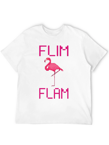 Pixel Flamingo T-Shirt - Flim Flam Fun!