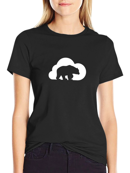 Bear Cloud T-Shirt - Black Graphic Tee