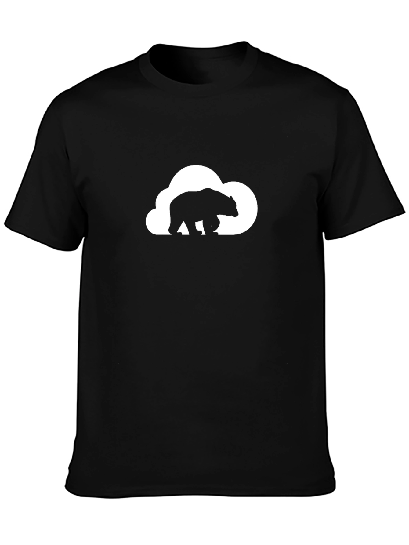 Bear Cloud T-Shirt - Black Graphic Tee
