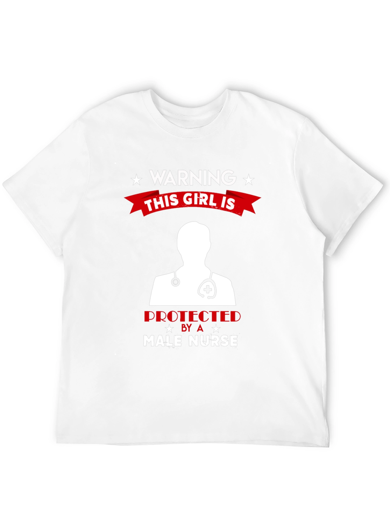 Warning Male Nurse Protected T-Shirt