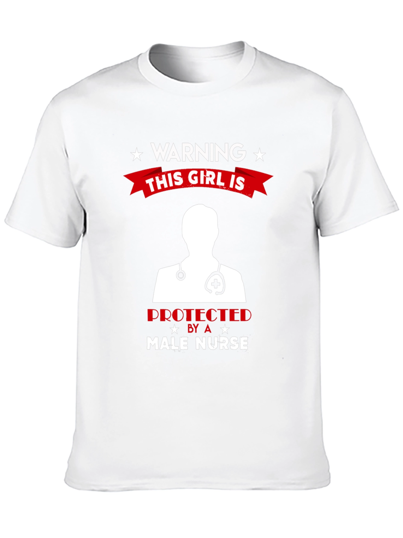 Warning Male Nurse Protected T-Shirt