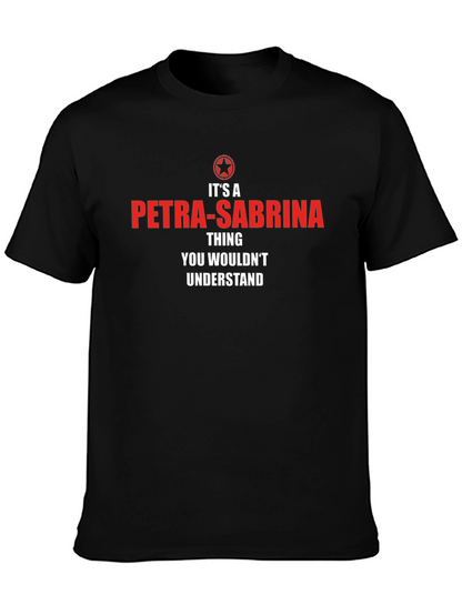 Petra-Sabrina Thing Black T-Shirt