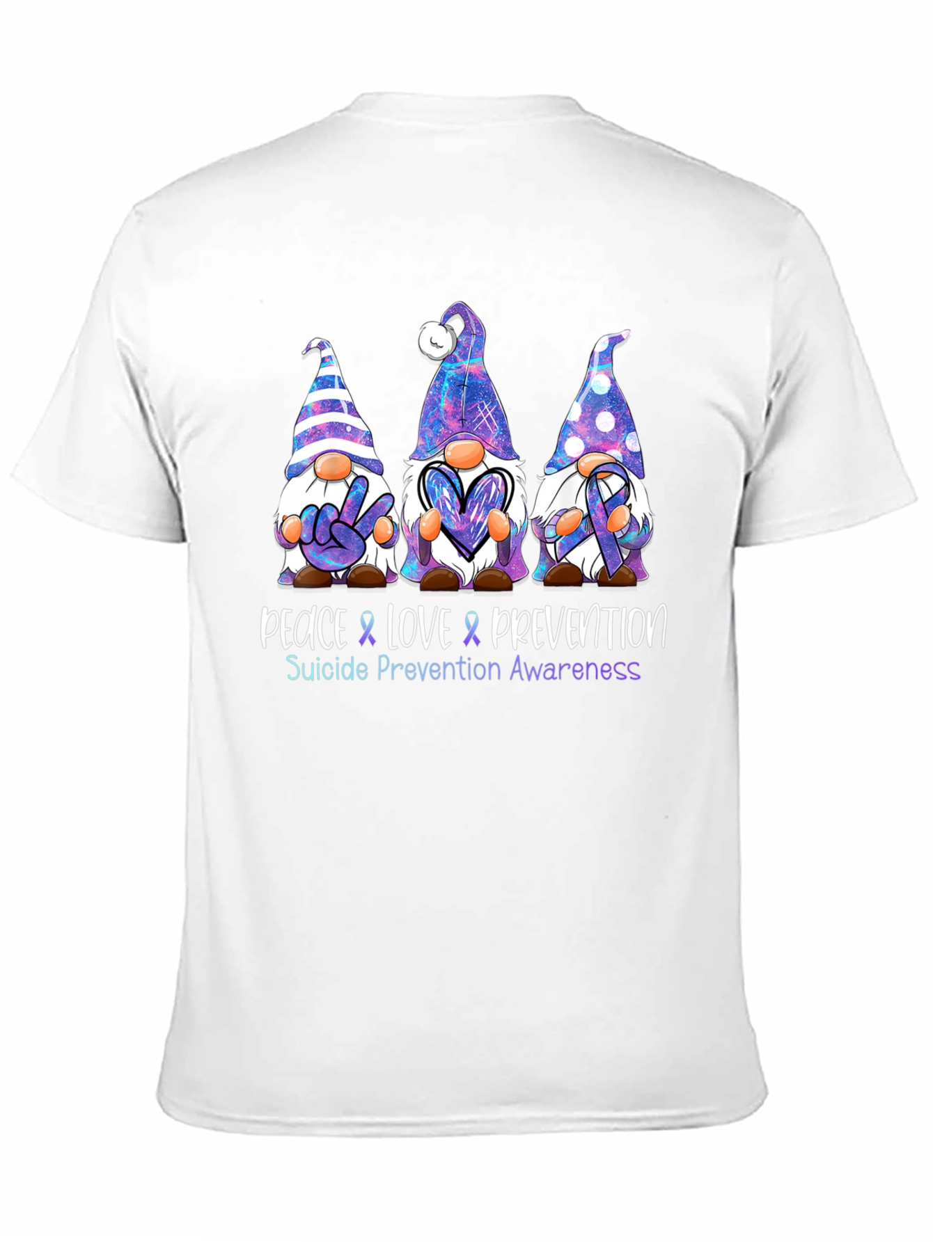 Peace Love Prevention Suicide Awareness Graphic Tee