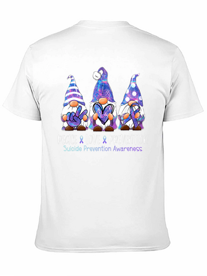 Peace Love Prevention Suicide Awareness Graphic Tee