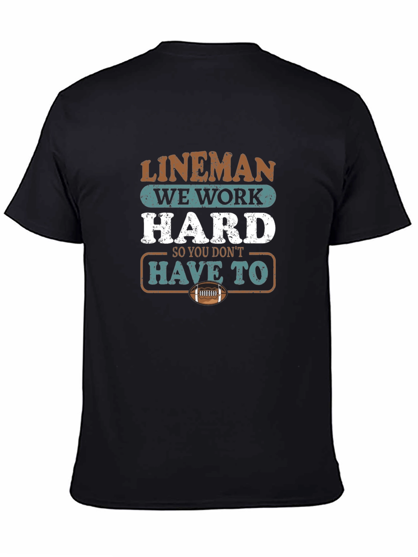 Lineman Work Hard Graphic Tee