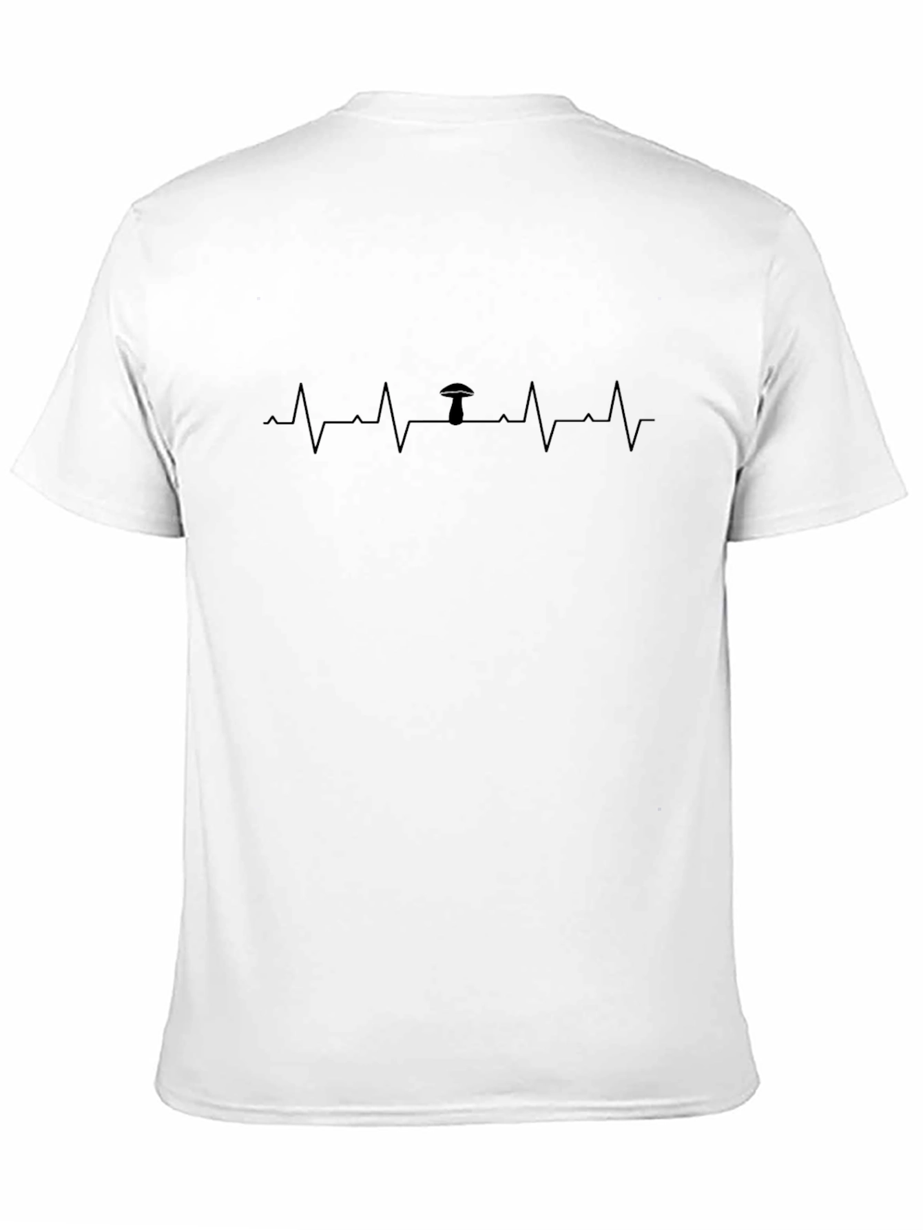 Mushroom Heartbeat T-Shirt - Black