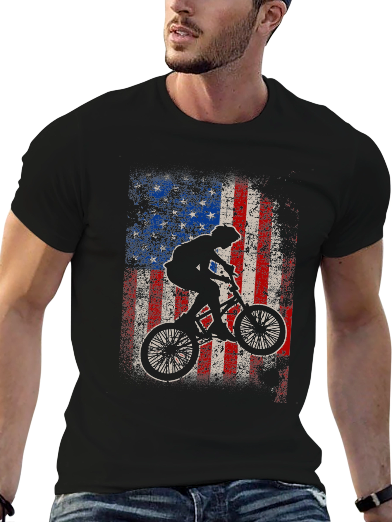 BMX American Flag Graphic Tee