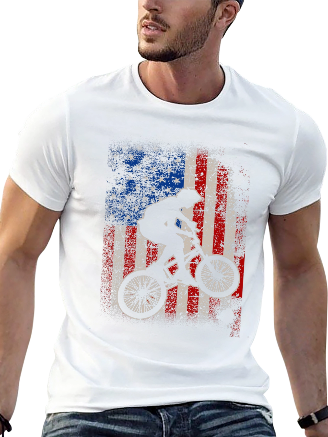 BMX American Flag Graphic Tee