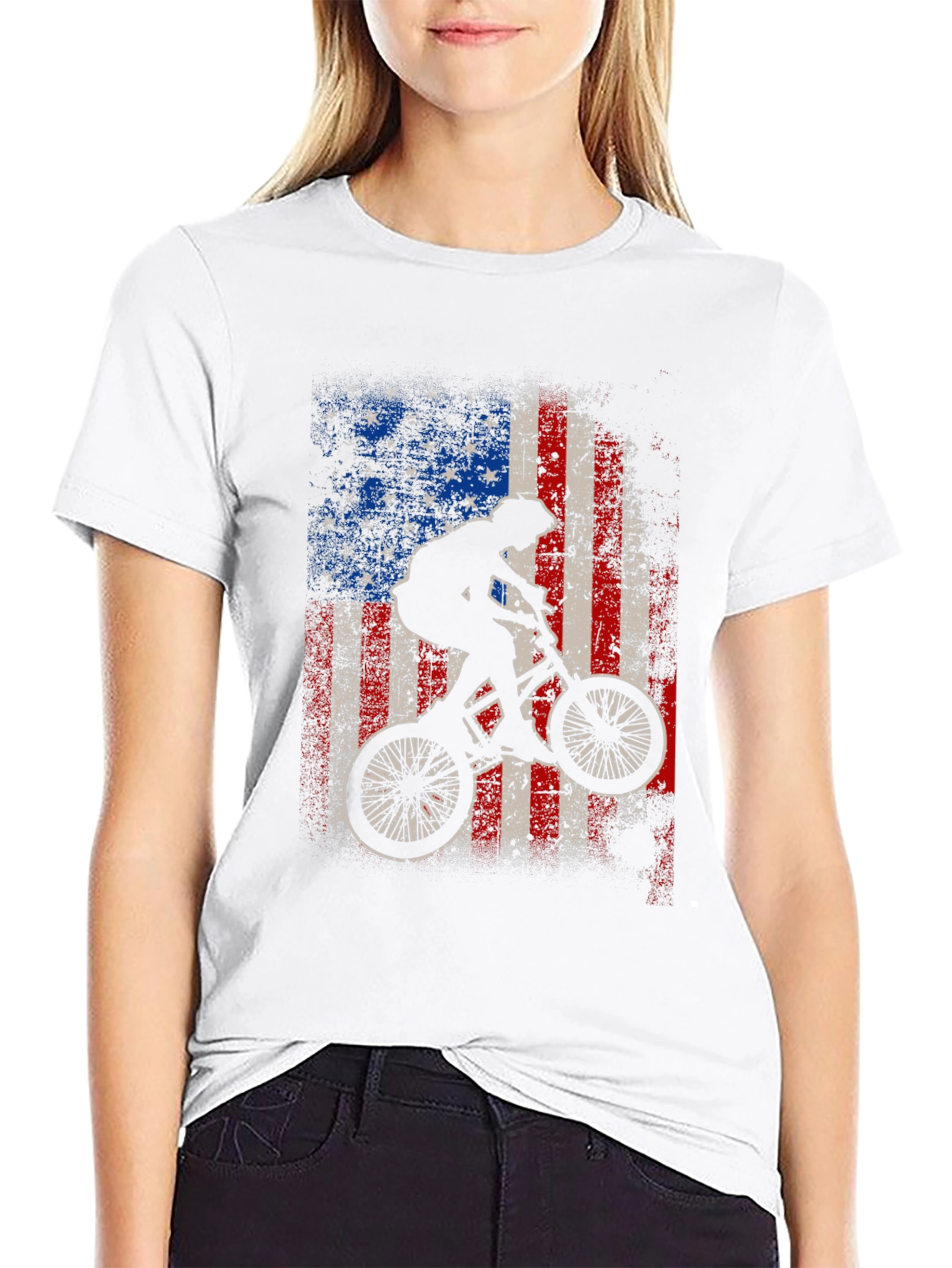 BMX American Flag Graphic Tee