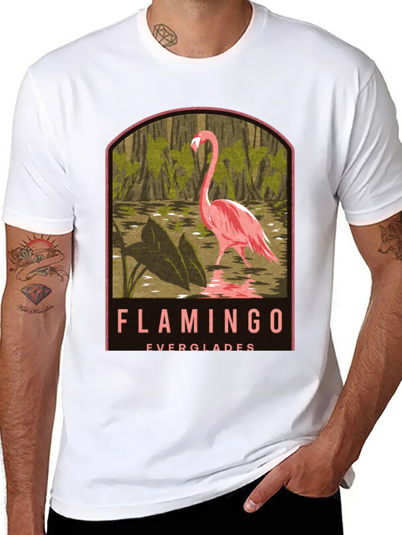 Flamingo Everglades Graphic Tee
