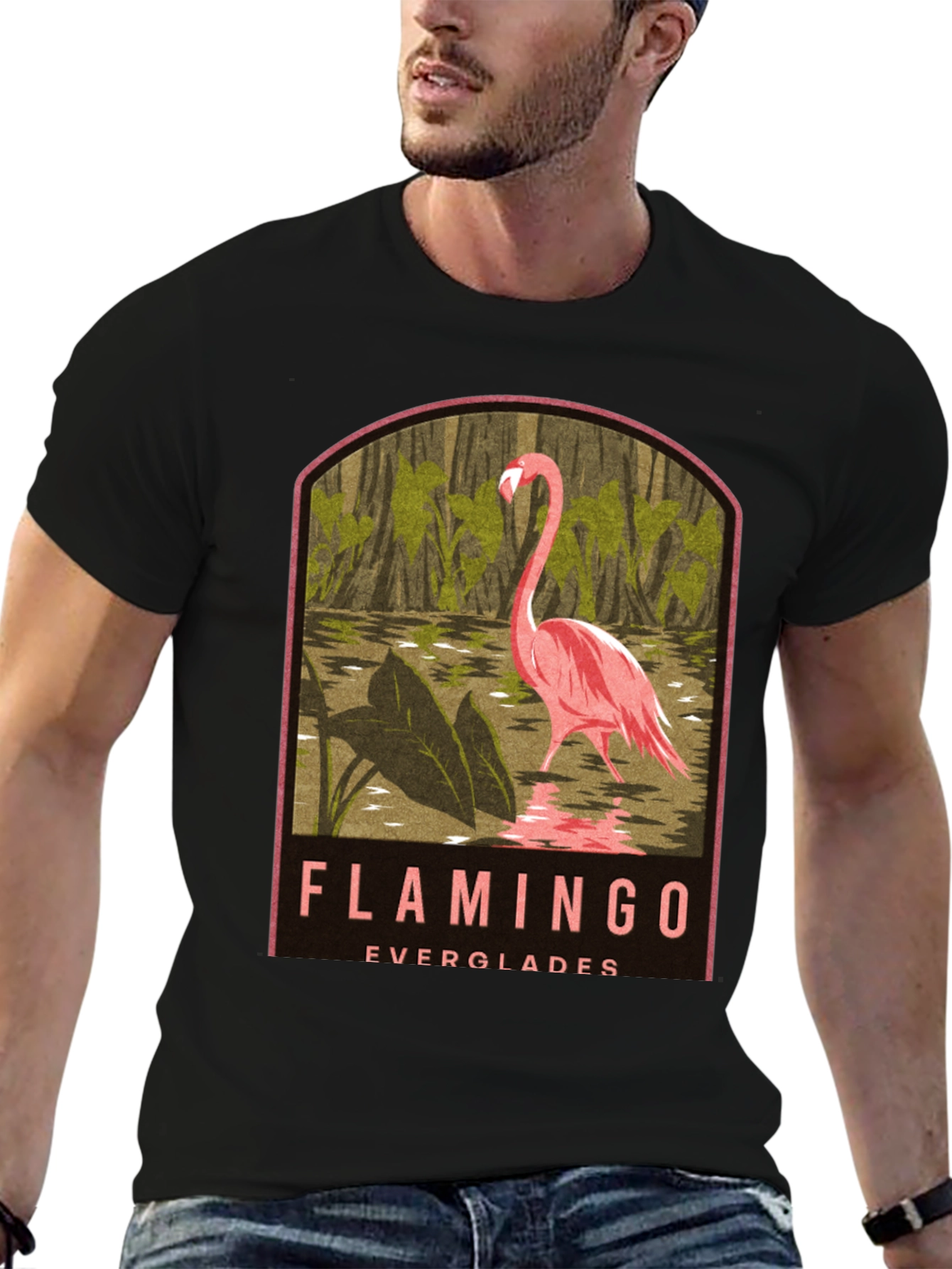 Flamingo Everglades Graphic Tee