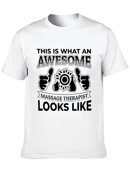 Awesome Massage Therapist Black T-Shirt