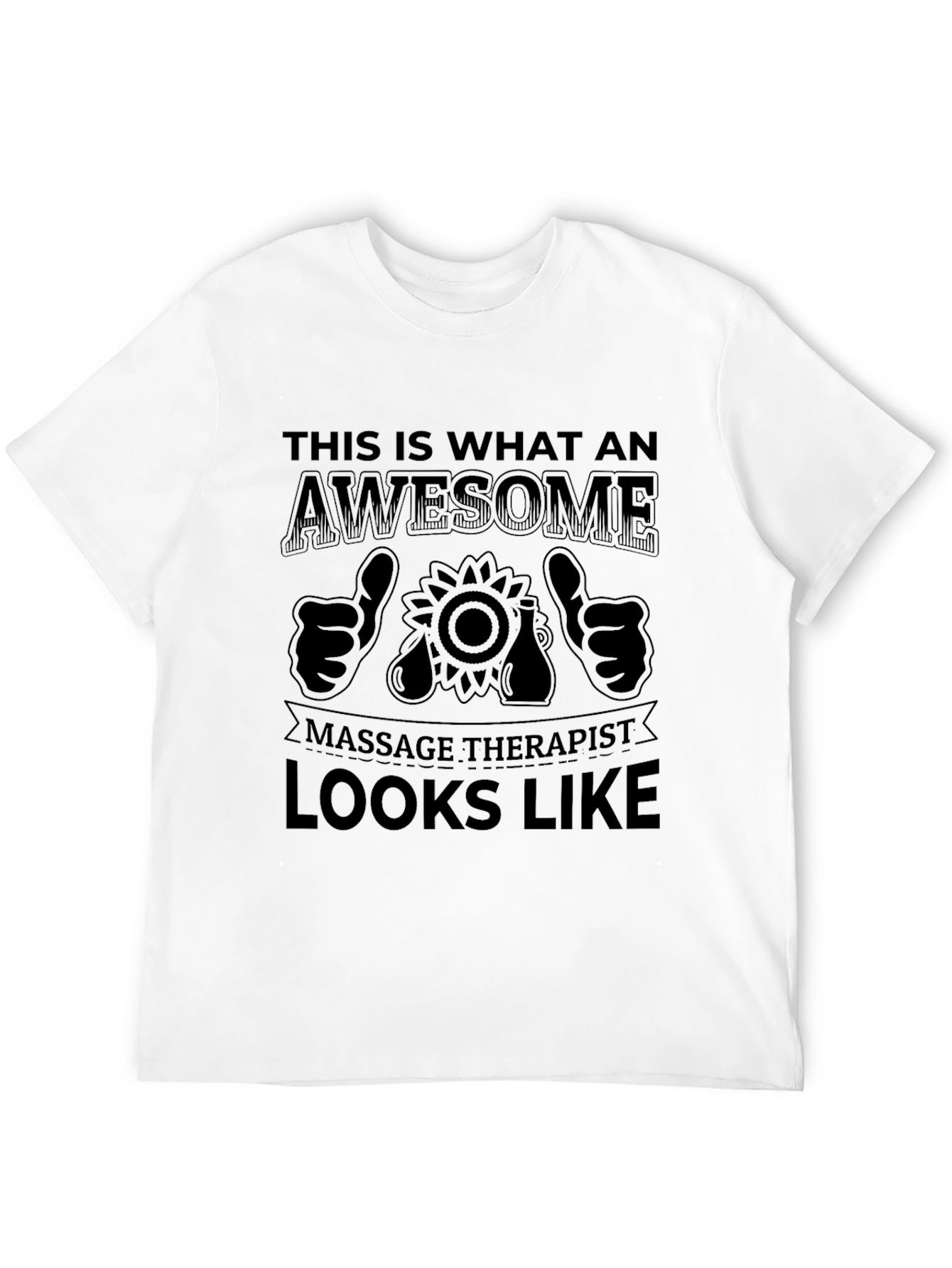 Awesome Massage Therapist Black T-Shirt
