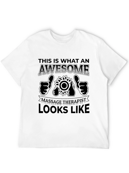 Awesome Massage Therapist Black T-Shirt