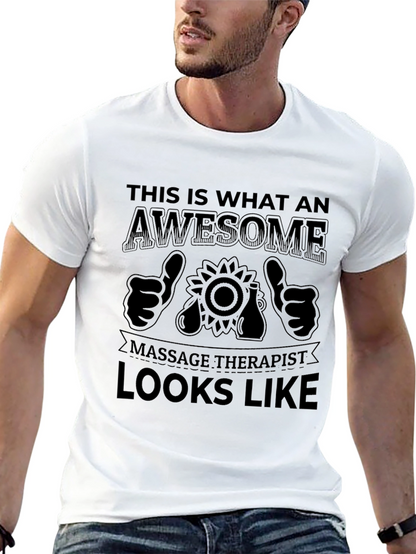 Awesome Massage Therapist Black T-Shirt