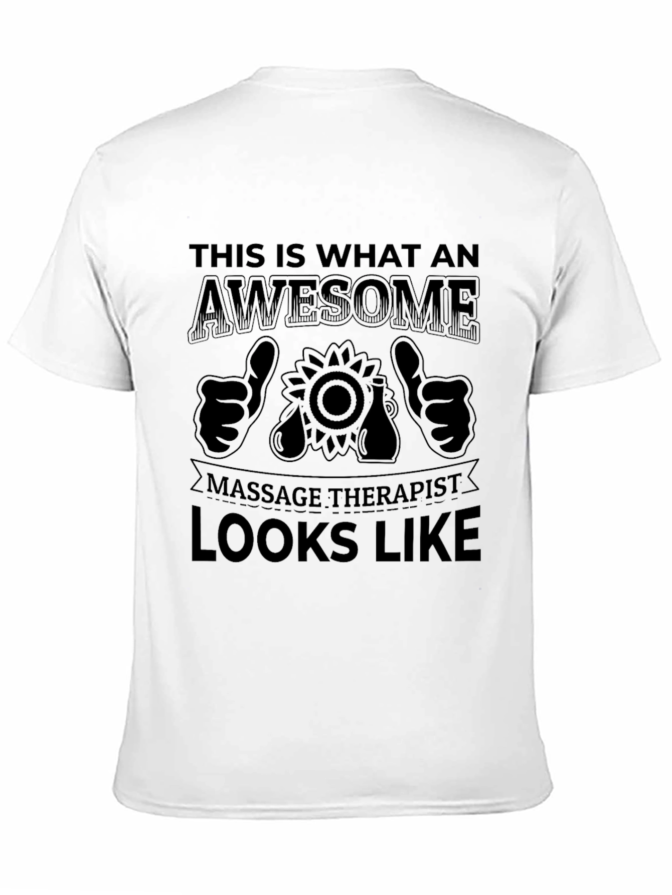 Awesome Massage Therapist Black T-Shirt