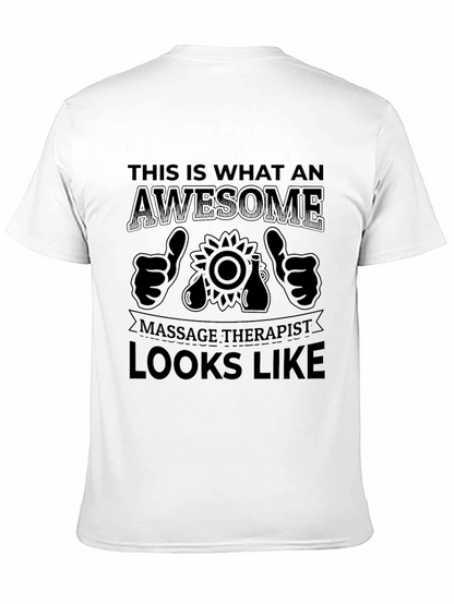 Awesome Massage Therapist Black T-Shirt
