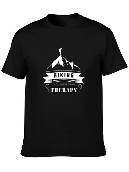 Hiking is Cheaper Than Therapy Graphic T-Shirt