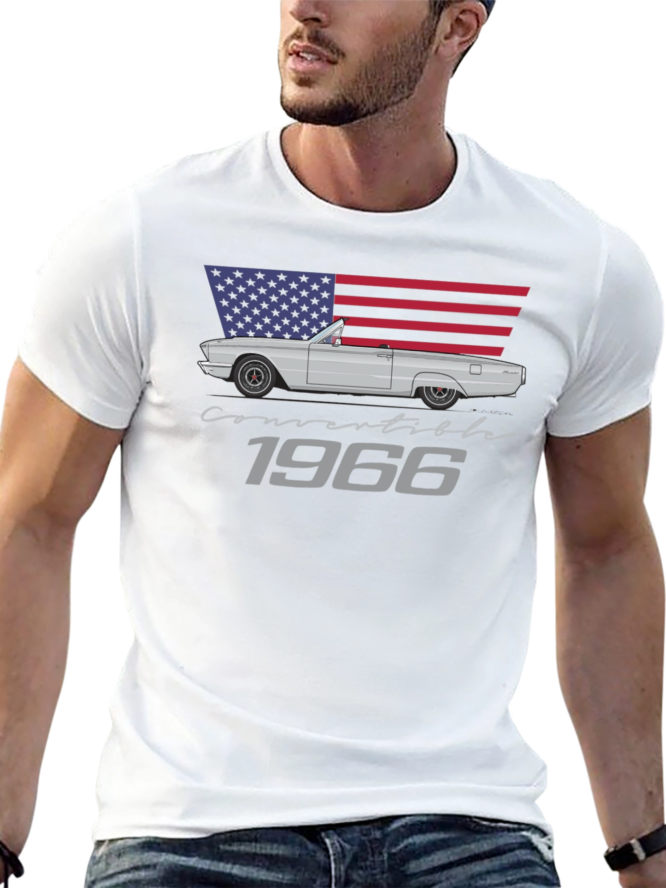 1966 Convertible Car Graphic Tee