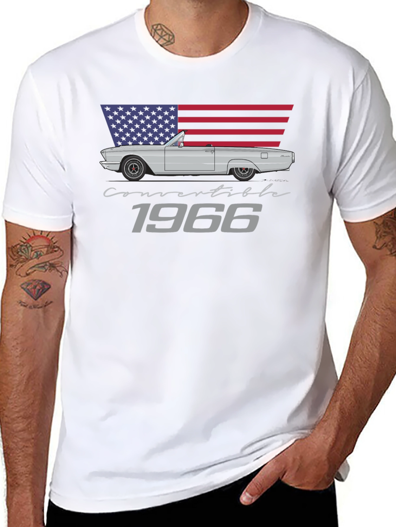 1966 Convertible Car Graphic Tee