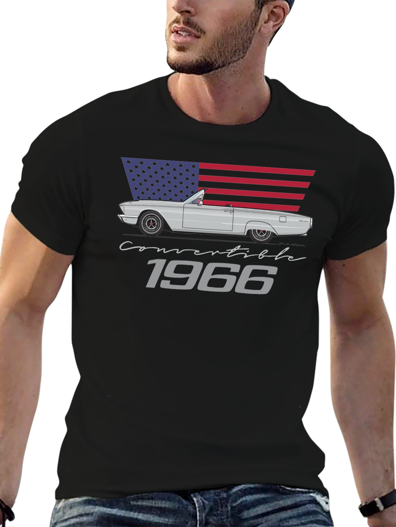 1966 Convertible Car Graphic Tee