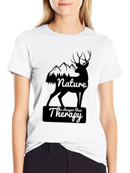 Nature is Cheaper Than Therapy Graphic Tee
