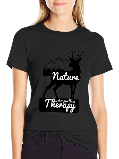 Nature is Cheaper Than Therapy Graphic Tee