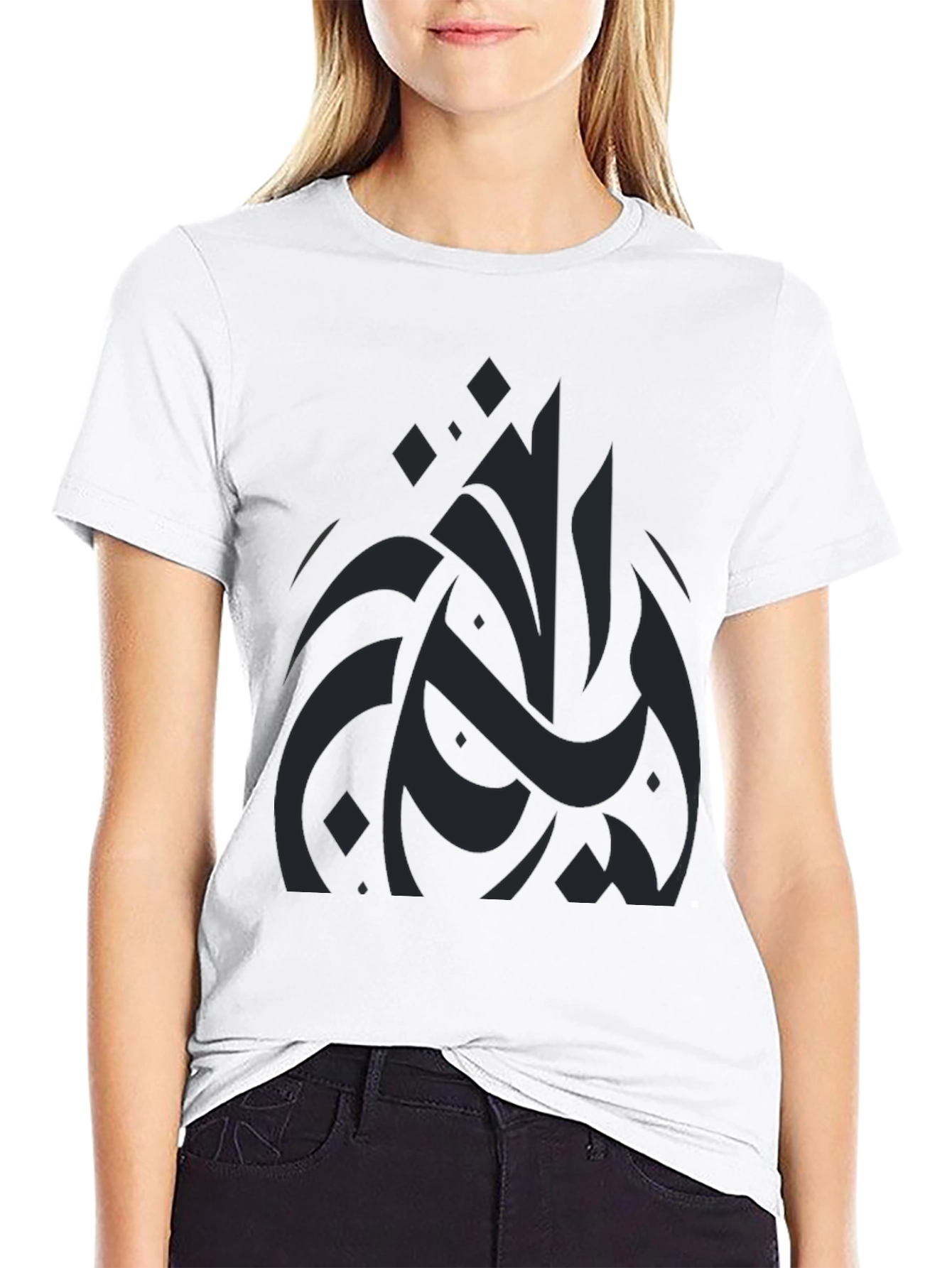 Abstract Design Black T-Shirt