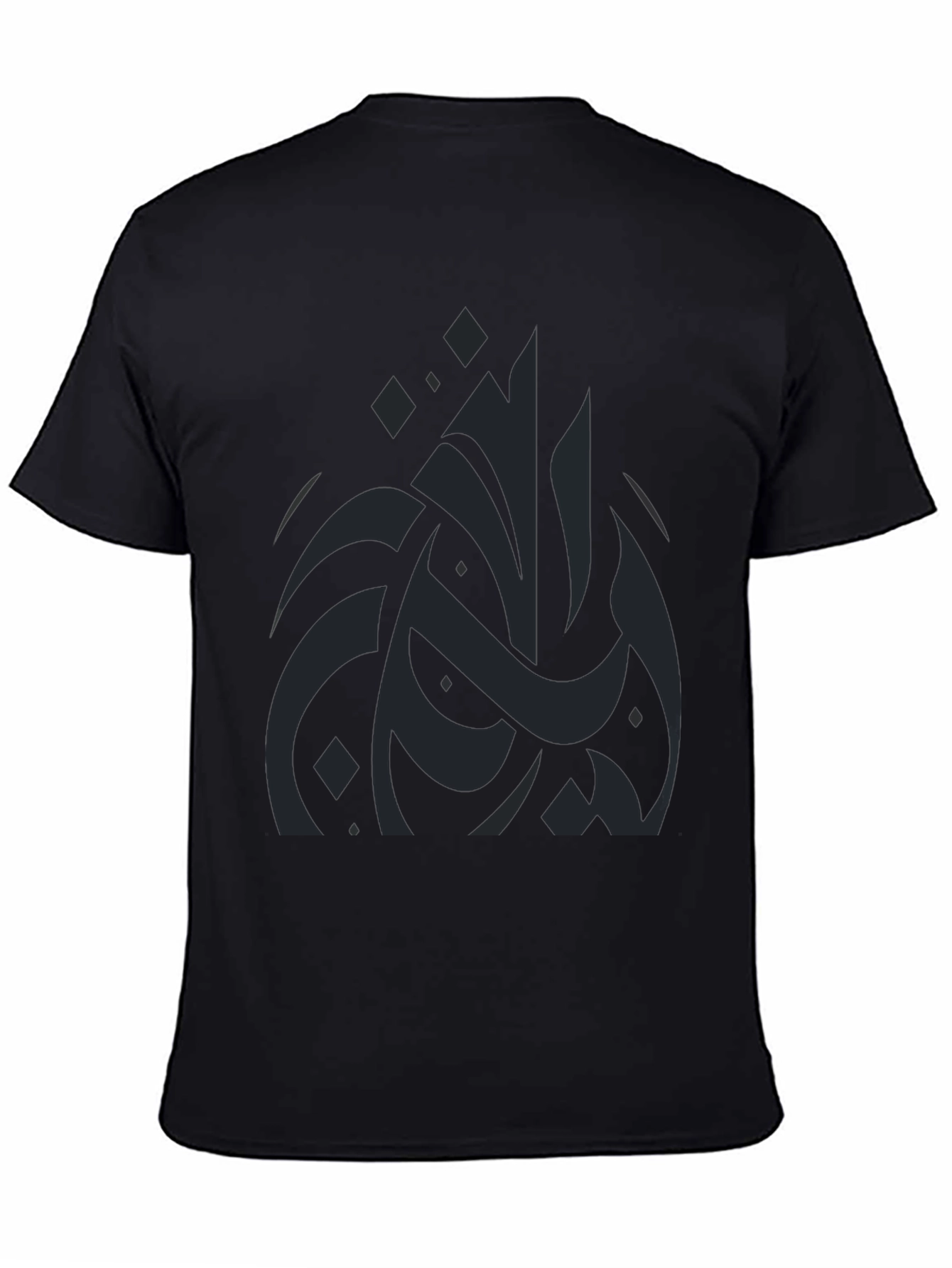 Abstract Design Black T-Shirt