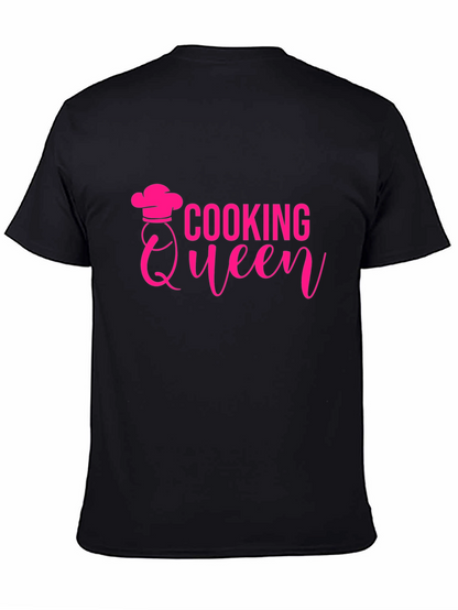 Cooking Queen Graphic Tee - Chef Hat Design