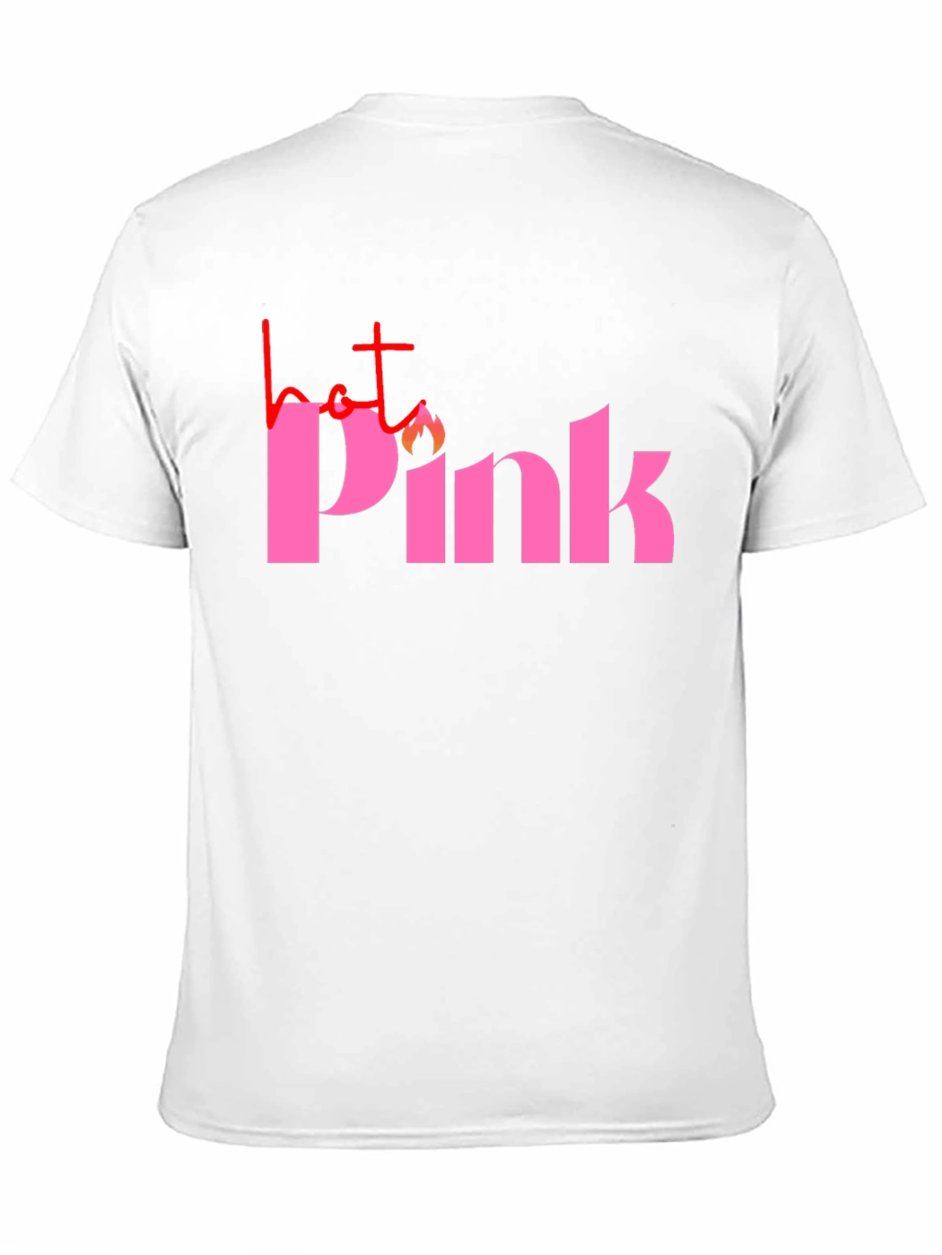 Hot Pink Graphic Tee - Black Casual T-Shirt