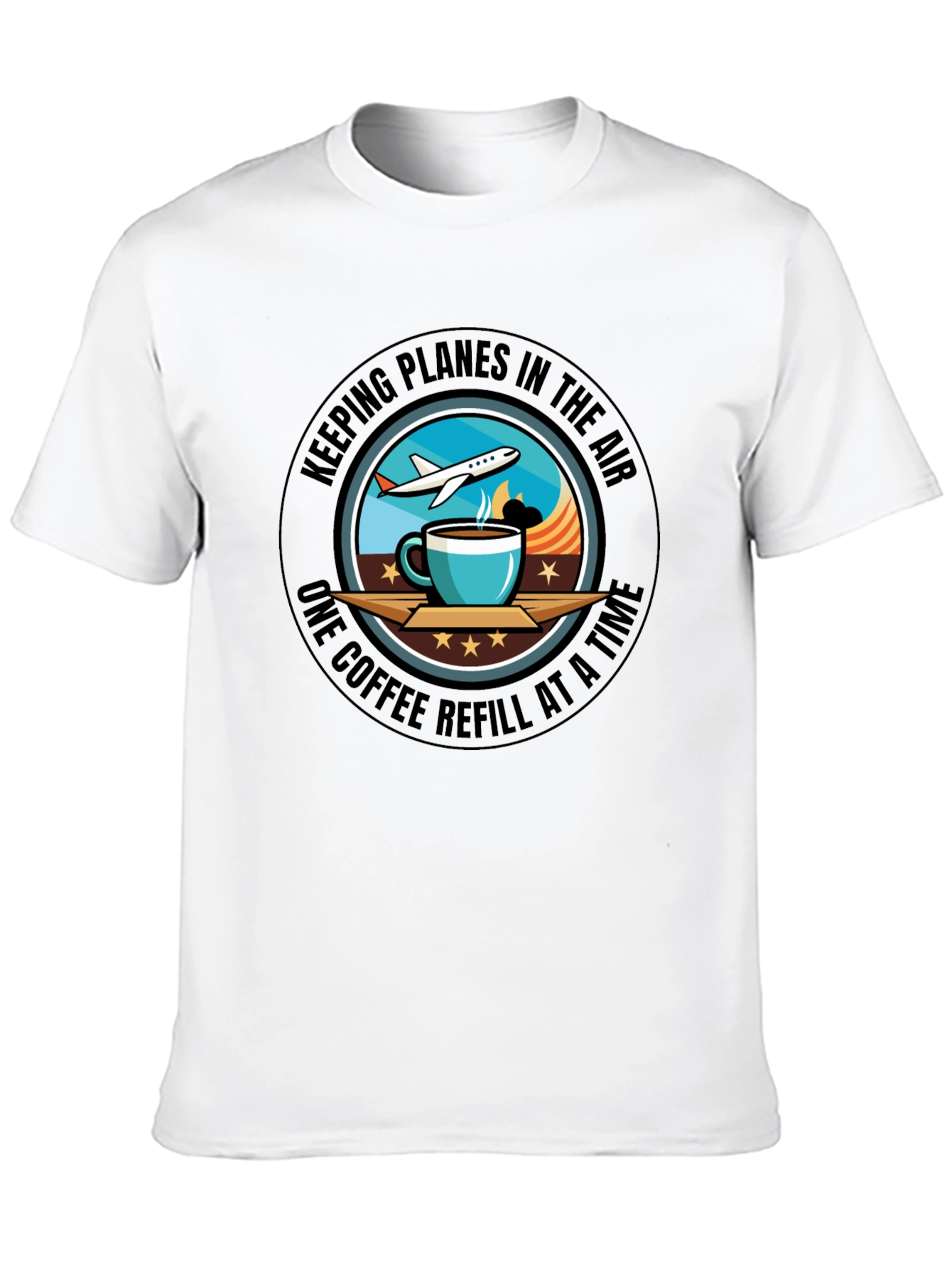 Keeping Planes in the Air Coffee T-Shirt