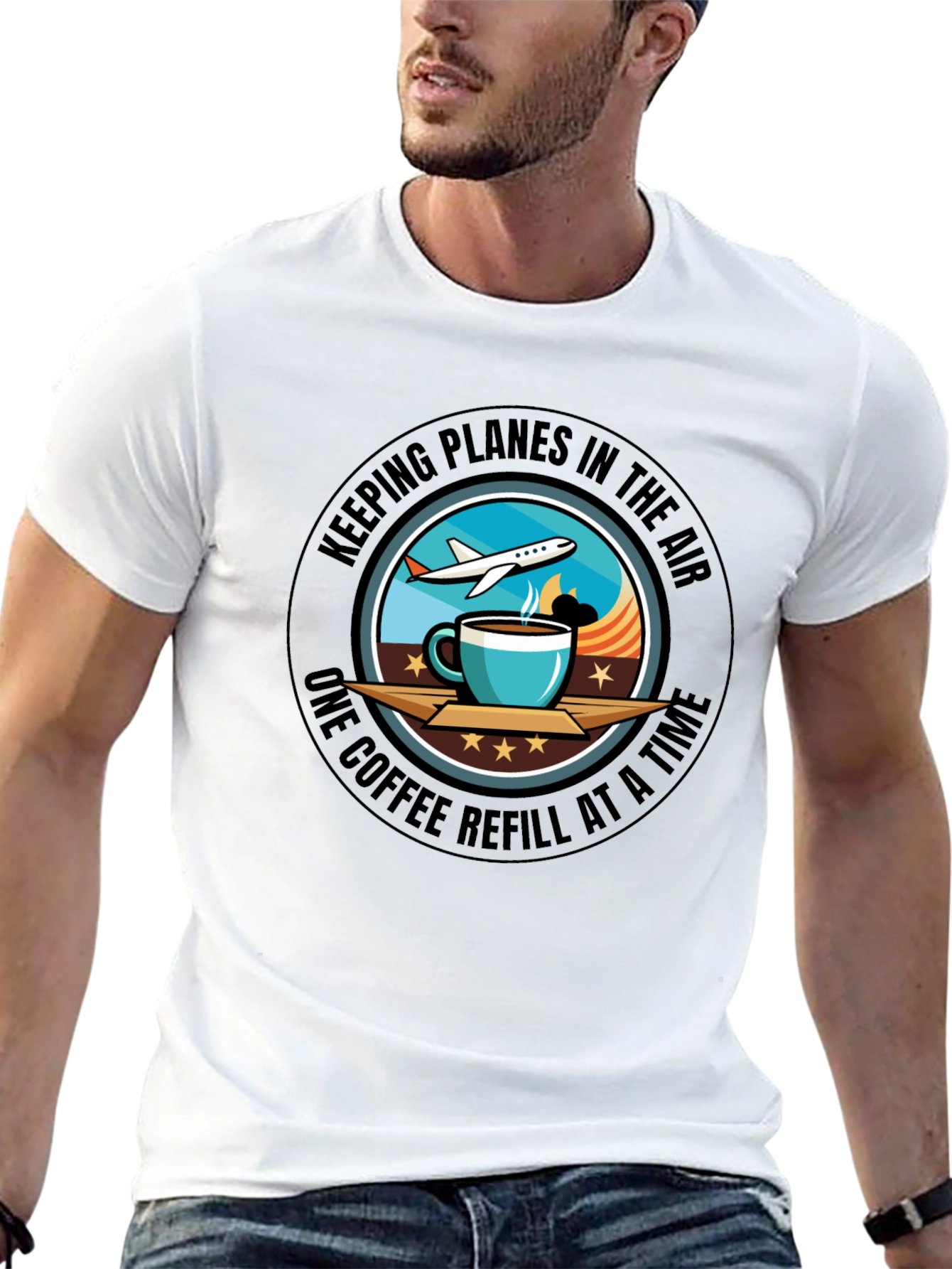 Keeping Planes in the Air Coffee T-Shirt