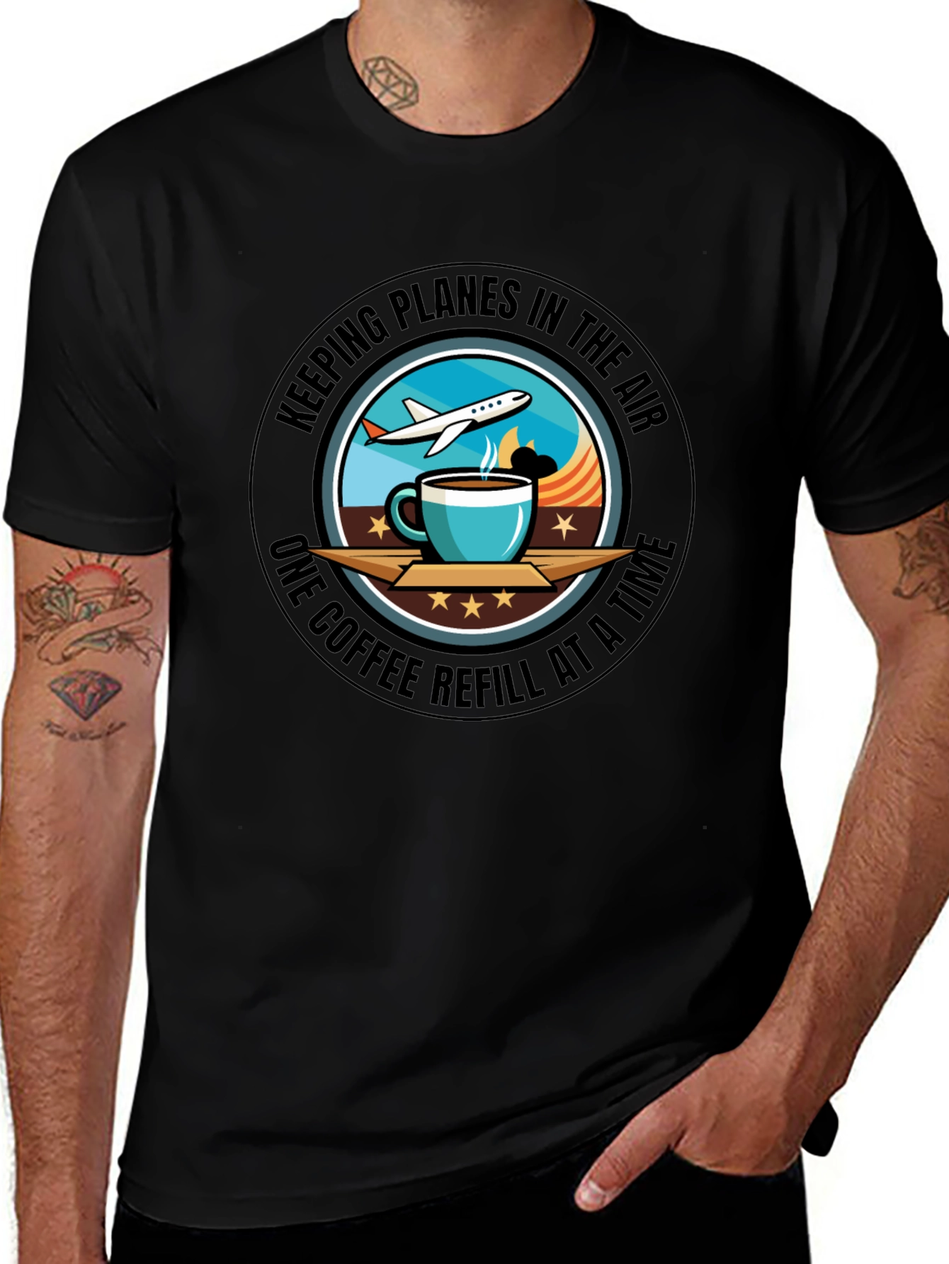 Keeping Planes in the Air Coffee T-Shirt