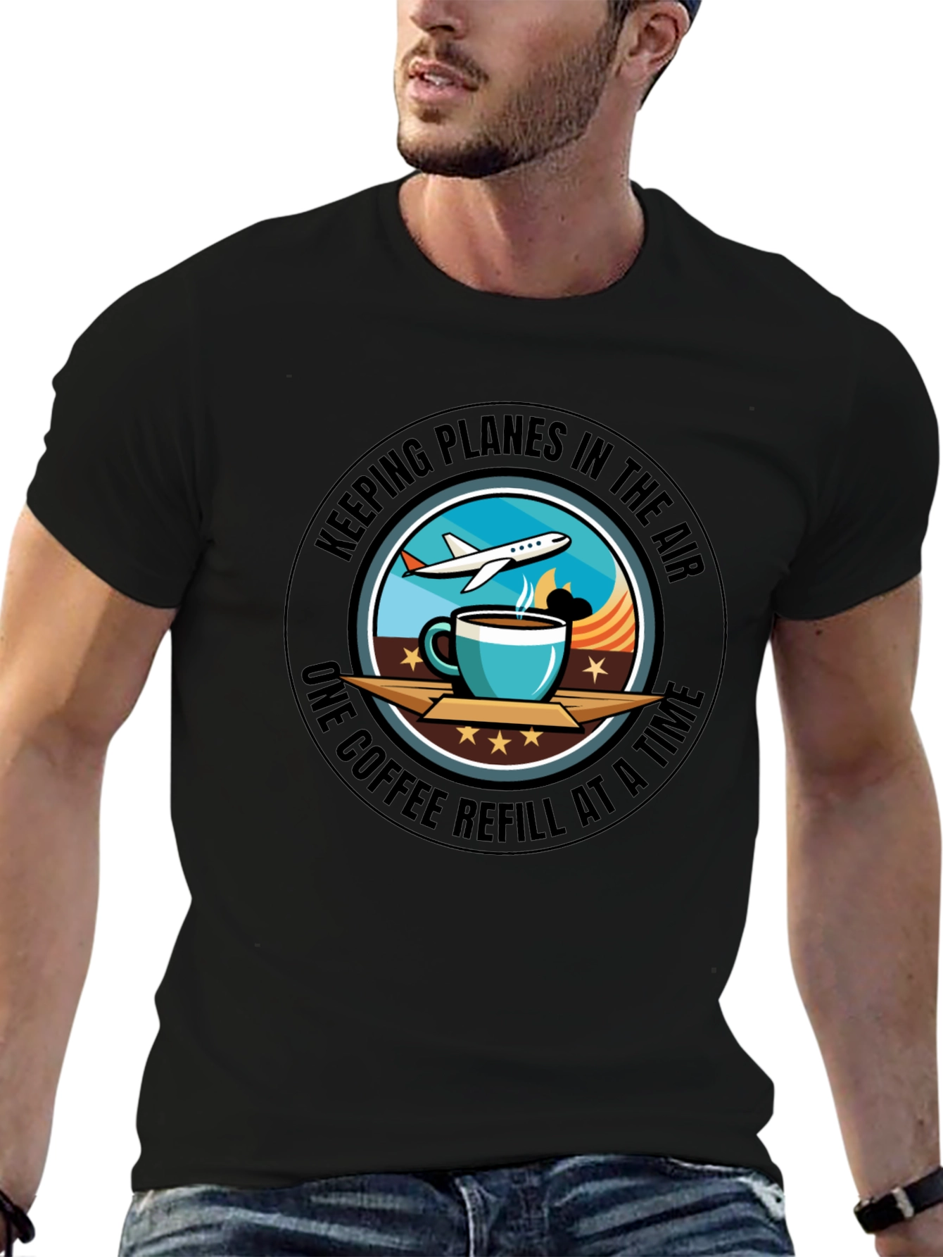 Keeping Planes in the Air Coffee T-Shirt