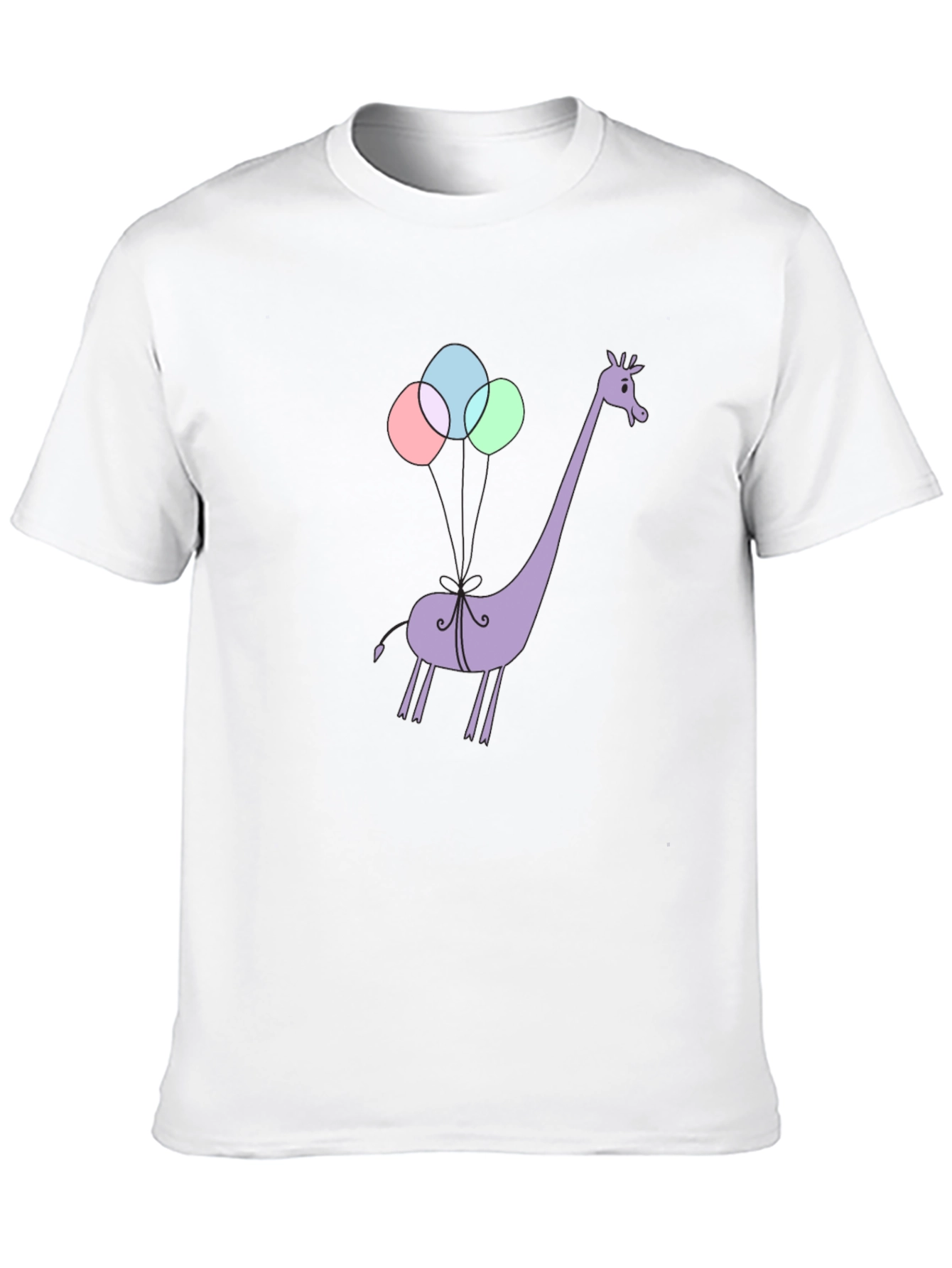 Giraffe Balloons Graphic Tee