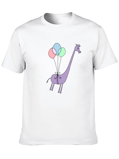 Giraffe Balloons Graphic Tee