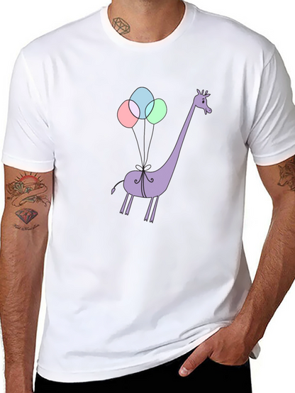 Giraffe Balloons Graphic Tee