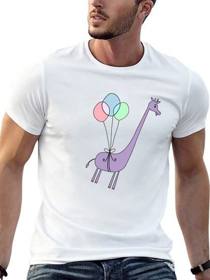Giraffe Balloons Graphic Tee