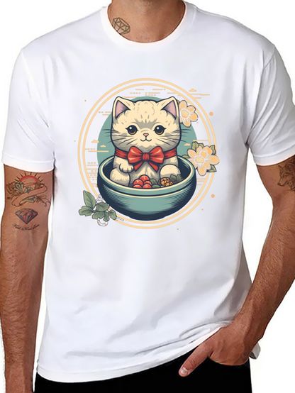 Cute Kitten Bowl T-Shirt