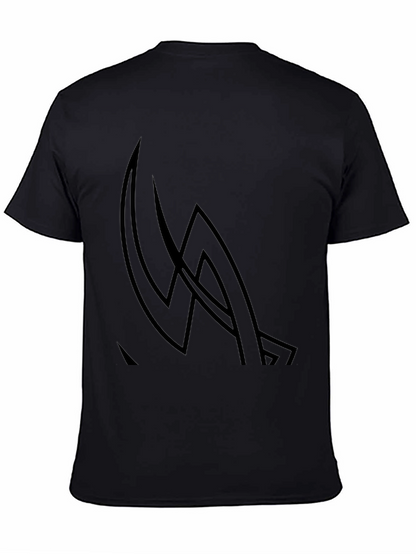 Modern Black Graphic Tee - Abstract Design